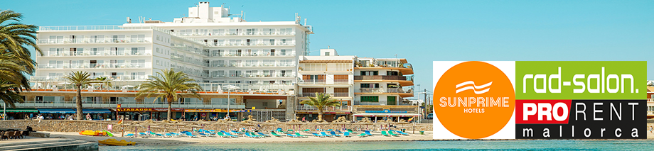 Bike Hire with online booking system at Hotel Sunprime Waterfront Can Pastilla Mallorca