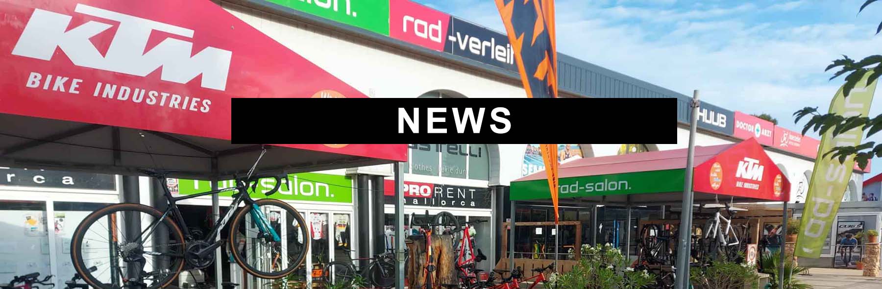 News beim rad-salon. Pro Rent Mallorca