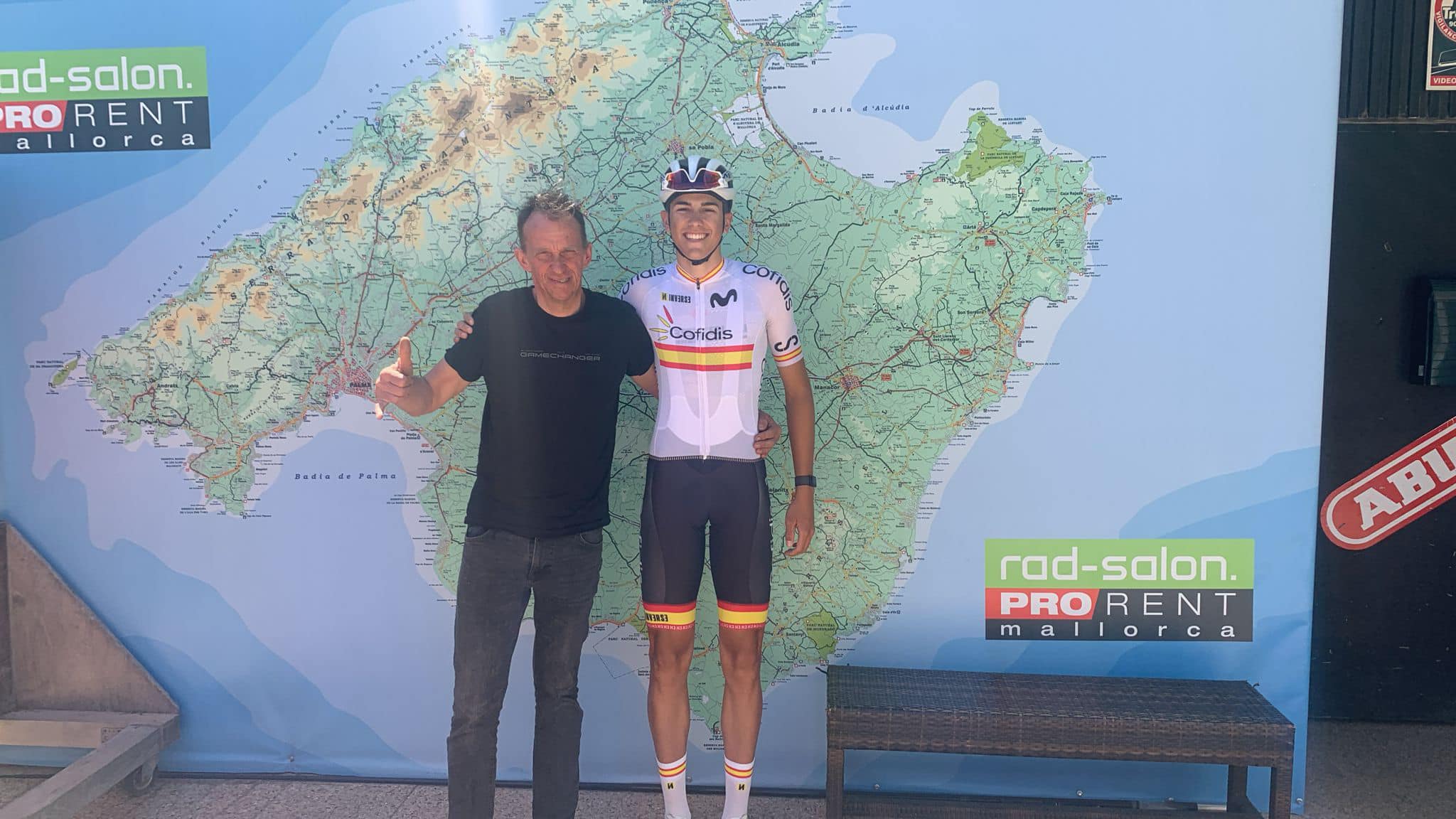 Joan Roca - das spanische Radsport-Talent beim rad-salon. Pro Rent Mallorca