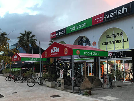 rad-salon. Pro Rent Vermietstation und Bikeshop in Playa de Muro (Mallorca)